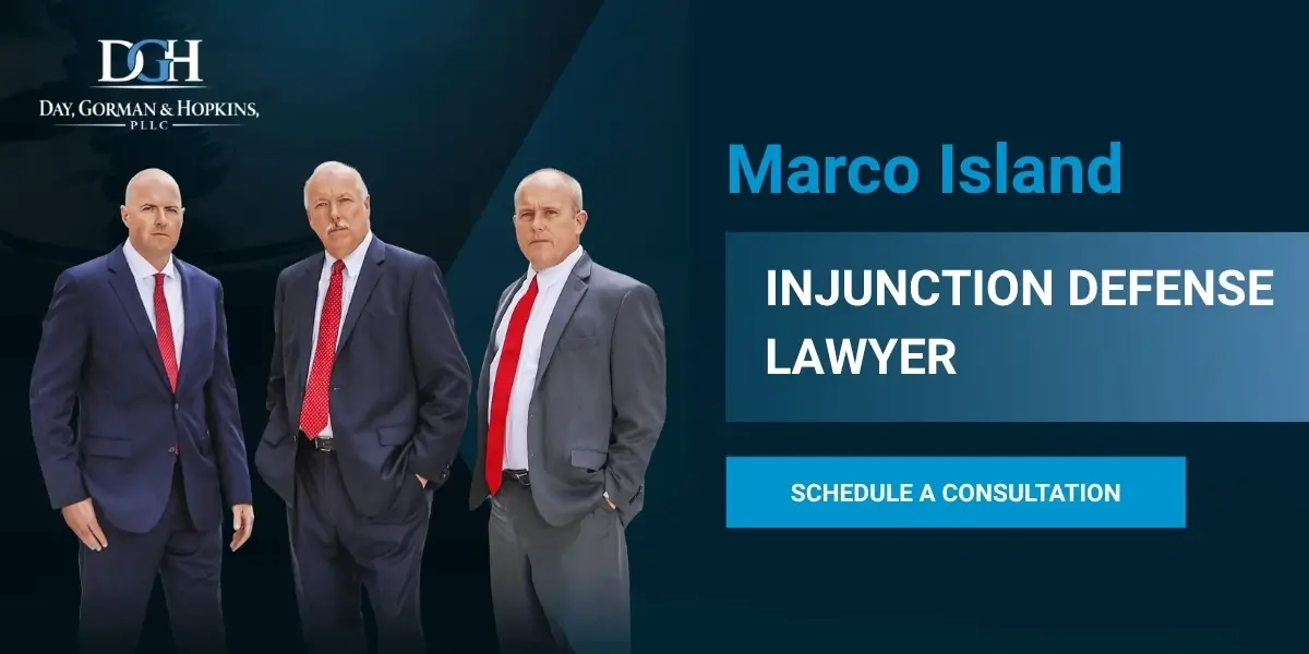 Marco Island injunction defense lawyer